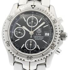 TAG HEUER CT5111 Link Chronograph Men's Watch From Japan G0419