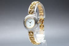 [Near MINT] Vintage GUCCI Change Bezel 11/12 Gold Quartz Women's Watch JAPAN