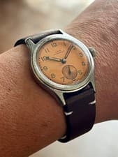 Oris Center Seconds Manual Hand-Winding Watch Vintage 15 Jewels 31mm Copper Dial