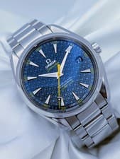 Omega Seamaster Aqua Terra James Bond 007 Spectre Blue Limited Edition Full Set
