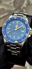 Bulova Trident Sub Steel Automatic Bracelet Men Vintage 1985 Swiss Made