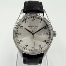 Hamilton Jazzmaster Variant H395150 Automatic Mens Watch Silver Dial 38mm