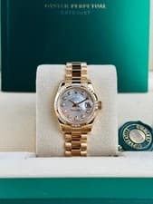 Rolex Datejust 26 MOP Pearl Diamond Domed President Preowned Watch&Box 179368