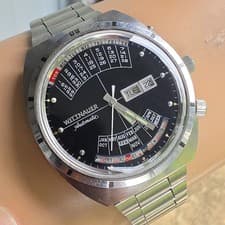 Vintage Wittnauer 2000 Men's Automatic watch W102 perpetual calendar 1970s