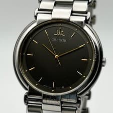 Seiko Credor 9571 6030 Dress Watch Quartz Vintage Mens wrist 18cm Used Japan