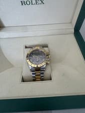 Rolex Daytona Yellow Gold Steel Mother of Pearl Watch 116523