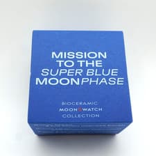 New OEM OMEGA Swatch Mission to the Super Blue Moonphase Bioceramic SO33N700