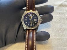 Breitling Windrider Cockpit Date Black Dial Chronometer A49350