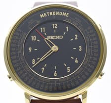Rare [Mint/Box] SEIKO Metronome PA50-00A0 Black Dial Quartz Men's Watch JAPAN