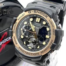 CASIO G-SHOCK Gulfmaster Watch GN-1000GB-1AJF Black Gold Bezel Tested