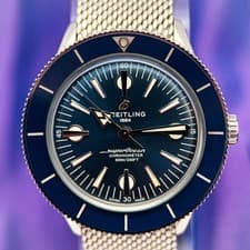 Breitling Superocean Heritage ‘57 Blue Dial  A10370 With Box And Papers