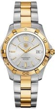 TAG Heuer Aquaracer WAF1120.BB0807 Swiss Quartz Gold Tone Silver Luxury Watch