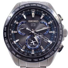 SEIKO Astron GPS Satellite Wave Solar 8X Series Dual Time Men s Watch Black Dial