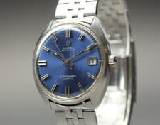 Omega Seamaster Cosmic Blue Dial Automatic Ref 166.023 34mm Men's Watch