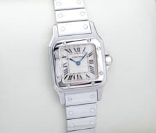 Cartier Watch Santos Galbee Silver Roman Index Quartz SM Women 25mm 1565