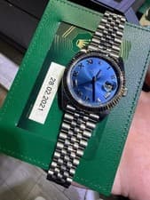 2021 Rolex Datejust 41 Jubilee Fluted azzuro blue 126334