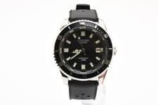 【NEAR MINT+++】 CITIZEN 4-820789Y Automatic Vintage Challenge Diver Black Japan