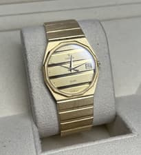 Vintage Concord Mariner watch 18kt yellow gold champagne dial watch only