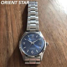 Orient Star Automatic Dress Watch 38mm Blue Dial Wrist Size 18cm