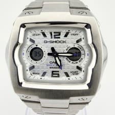 CASIO G-SHOCK G-011D-7BJF Digital Silver White Dial Men's Watch 6.7in