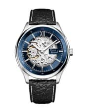 PIERRE RICAUD Men Automatic Casual Watch Classic Dress Blue Dial Waterproof 40mm