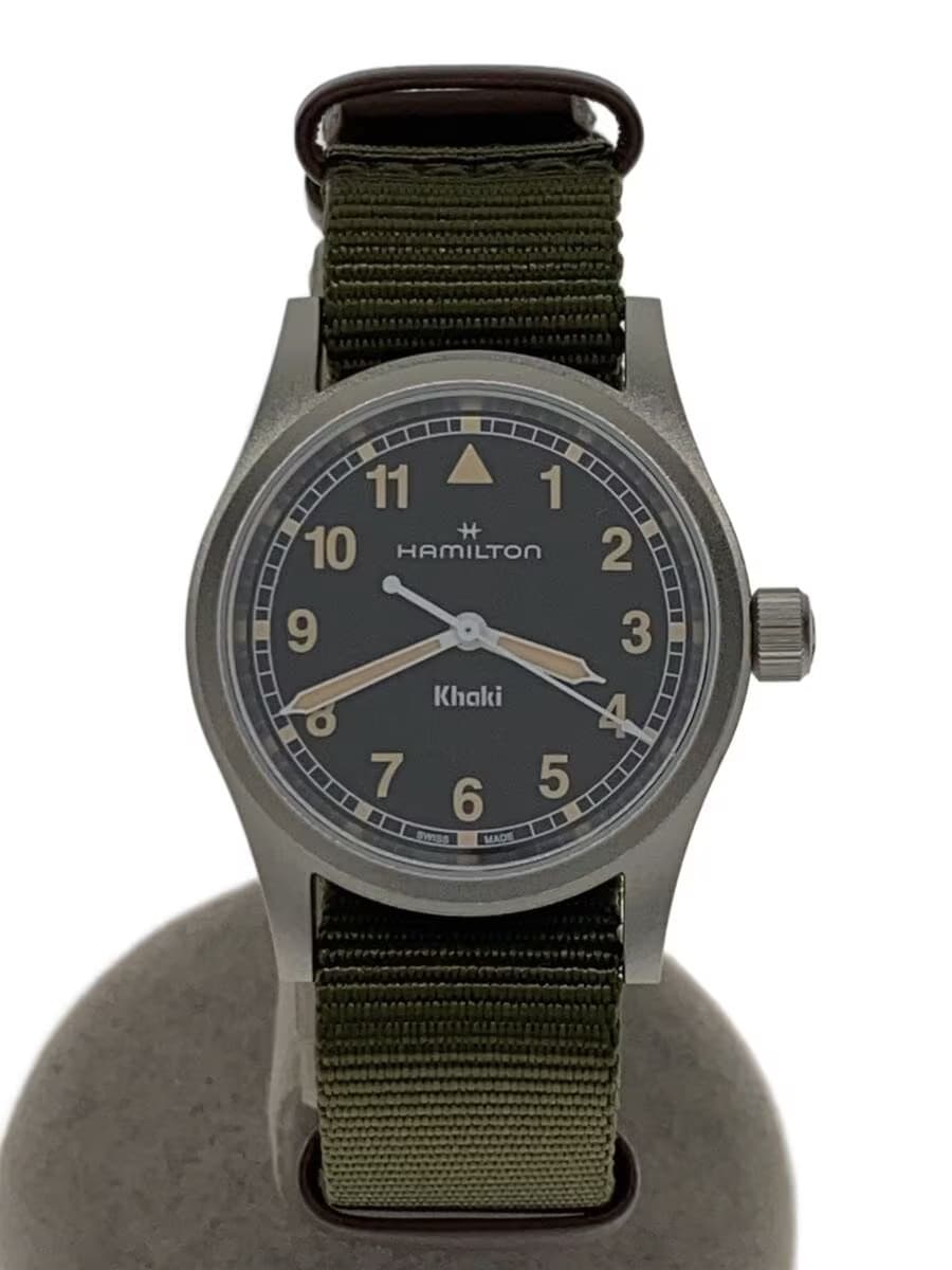 HAMILTON Quartz Watch Analog Canvas BLK KHK H693010