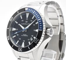 Hamilton Khaki Navy Scuba H823150 Automatic Men's Watch Black Dial w/Box #55