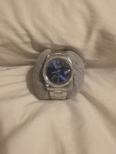 Rolex Datejust 36 16200 Silver Oyster Bracelet with Blue Dial