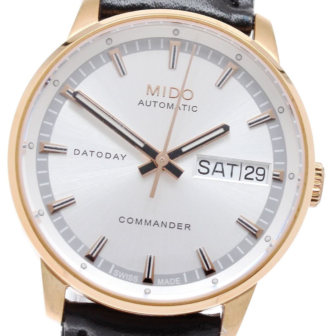 Mido Commander II Chronometer Men’s Automatic Silver Dial From Japan