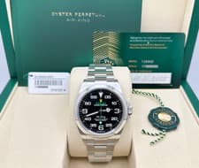 2025 Rolex Air King 126900 40mm Black Dial Stainless Steel Box Papers