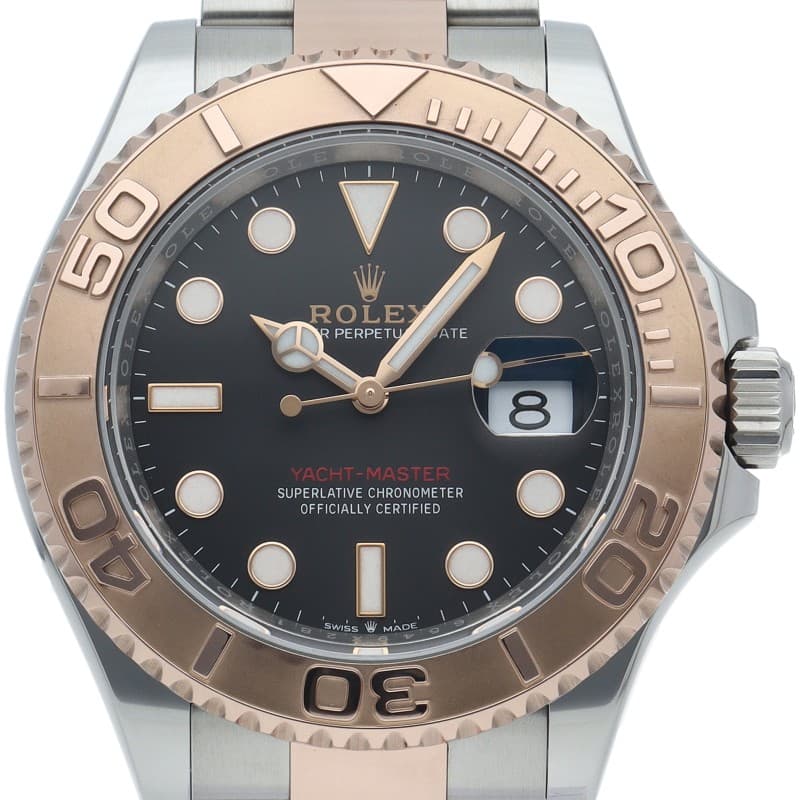 ROLEX Yacht-Master 40 Watch 126621 K18PG/Stainless Steel mensWatch black USED