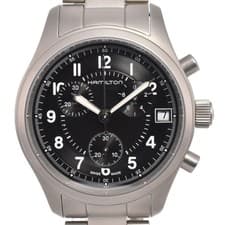 HAMILTON Khaki Officer H685820 Chronograph Date Quartz Men's Watch C#146989