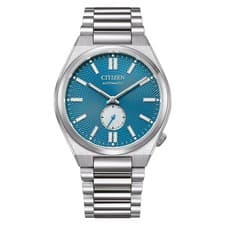 Citizen TSUYOSA Small Second Automatic Sky Blue Dial Mens Watch Model NK5010-51L
