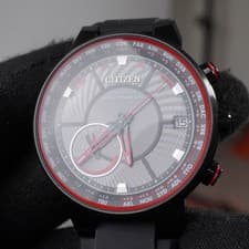 Citizen satellite wave GPS world time F150 Eco-drive cc3039-08e 44mm 100m