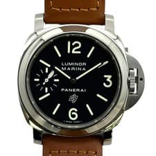 PANERAI LUMINOR MARINA LOGO PAM00005 Black Stainless Steel Automatic #OK1187
