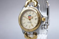 [NEAR MINT] TAG Heuer Professional WG1221-K0 S/EL Gold 35mm Qz Men's Watch JAPAN