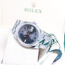Rolex 36mm Oyster Perpetual Wimbledon Grey Slate Dial Datejust REF: 126200 (24)