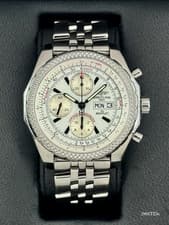 2008 Breitling Bentley Gt 45mm A1336212 Stainless Steel White Dial