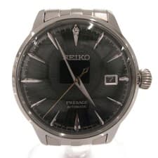 SEIKO PRESAGE Wristwatch Automatic Analog Transparent Case Date Silver Color Gre