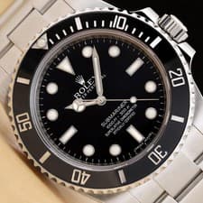 2012 CARD ROLEX SUBMARINER 114060 CERAMIC 40MM BLACK STAINLESS STEEL WATCH