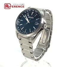 SEIKO 7B75 0AA0 Date Watch Seiko Selection Men s Watch Silver Used From Japan