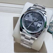 New 2025 Rolex Datejust 126300 Silver Oyster Bracelet with Silver Bezel Full Set