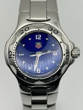 TAG Heuer Professional Kirium Quartz Blue & Silver SS Date Watch WL1316.BA0710