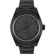 Rolex Milgauss MAD Paris PVD Steel Phantom Matte Black 40mm 116400 Watch