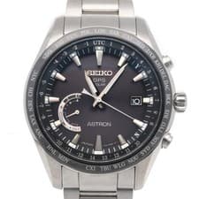 Seiko Astron Wristwatch Clock Titanium 8X22 0AG0 2 Solar Radio Clock Men s  SEIK