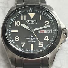 Citizen Promaster Eco-Drive Solar Watch Day-Date Black Dial