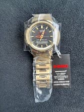 CASIO G-SHOCK AWM-500GD-9AJF Full Metal Gold Tough Solar Radio Men's Watch Used