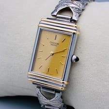 SEIKO CREDOR 2340-5100 Rare Jewelry Watch with Gold Dial
