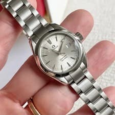 Omega Women's Aquaterra 29mm Silver Quartz Watch 2577.30 Official