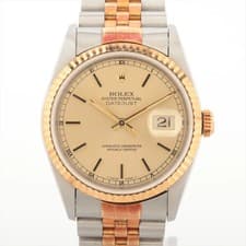 Rolex DATEJUST 36 16233 SS×YG SS×YG AT Champagne-Face 4 Extra Links Too many ses